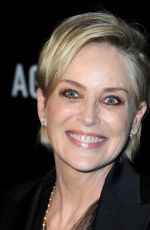SHARON STONE at Agent X Premiere in West Hollywood 10/20/2015