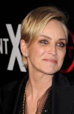 SHARON STONE at Agent X Premiere in West Hollywood 10/20/2015