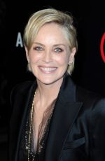 SHARON STONE at Agent X Premiere in West Hollywood 10/20/2015
