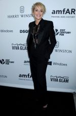 SHARON STONE at amfAR’s Inspiration Gala in Hollywood 10/29/2015