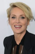 SHARON STONE at amfAR’s Inspiration Gala in Hollywood 10/29/2015