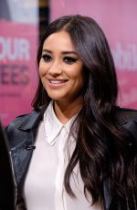 SHAY MITCHELL on the Set of Extra in New York 10/05/2015