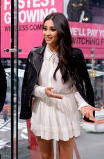 SHAY MITCHELL on the Set of Extra in New York 10/05/2015