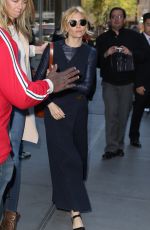 SIENNA MILLER Arrives at SiriusXM Studios in New York 10/19/2015