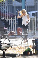 SIENNA MILLER at a Playground in New York 10/22/2015