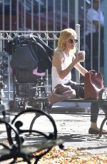 SIENNA MILLER at a Playground in New York 10/22/2015
