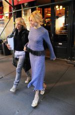 SIENNA MILLER Leaves Balthazar Restaurant in New York 10/20/2015
