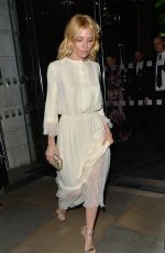 SIENNA MILLER Night Out in London 10/09/2015