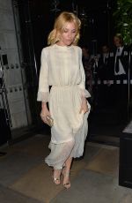 SIENNA MILLER Night Out in London 10/09/2015