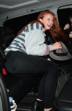SOPHIE TURNER and HAILEE STEINFELD Night Out in Hyde Park in London 10/01/2015