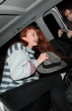 SOPHIE TURNER and HAILEE STEINFELD Night Out in Hyde Park in London 10/01/2015