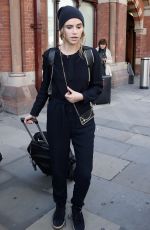 SUKI WATERHOUSE at Eurostar Train Station in London 08/10/2015