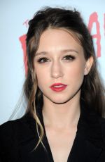 TAISSA FARMIGA at The Final Girls Premiere in West Hollywood 10/06/2015