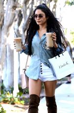 VANESSA HUDGENS in Knee Boots Out in Los Angeles 10/07/2015