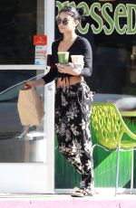 VANESSA HUDGENS Leaves Breakroom Cafe in Studio City 10/27/2015