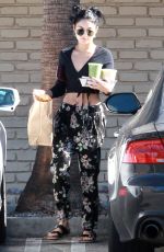 VANESSA HUDGENS Leaves Breakroom Cafe in Studio City 10/27/2015