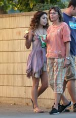 VANESSA HUDGENS on the Set of Freaks of Nature in Los Angeles 09/30/2015