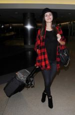 VICTORIA JUSTICE at LAX Airport in Los Angeles 10/14/2015