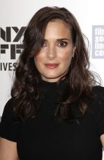WINONA RYDER at Experimenter Premiere at 53rd New York Film Festival 10/06/2015
