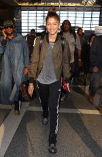 ZENDAYA COLEMAN Arrives at LAX Airport in Los Angeles 10/01/2015