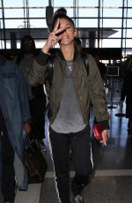 ZENDAYA COLEMAN Arrives at LAX Airport in Los Angeles 10/01/2015