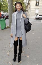 ZENDAYA COLEMAN Out and About in Paris 10/03/2015
