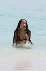 ZOE KRAVITZ in Bikini on the Beach in Miami 10/05/2015