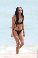 ZOE KRAVITZ in Bikini on the Beach in Miami 10/05/2015