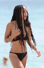 ZOE KRAVITZ in Bikini on the Beach in Miami 10/05/2015