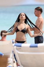 ZOE KRAVITZ in Bikini on the Beach in Miami 10/05/2015