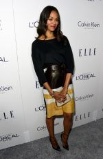ZOE SALDANA at 2015 Elle Women in Hollywood Awards in Los Angeles 10/19/2015