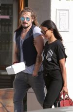 ZOE SALDANA Out for Lunch in Hollywood 10/22/2015