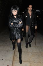 ZOEY DEUTCH Leaves Le Jardin Night Club in Hollywood 10/29/2015