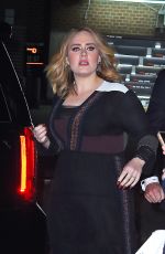 ADELE Arrives at Her Hotel in New York 11/23/2015