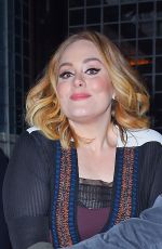 ADELE Arrives at Her Hotel in New York 11/23/2015