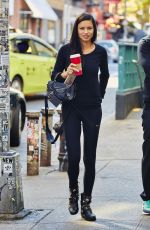 ADRIANA LIMA Out and Aout in New York 11/04/2015