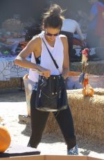 ALESSANDRA AMBROSIO at a Pumpkin Patch in Los Angeles 10/31/2015