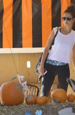 ALESSANDRA AMBROSIO at a Pumpkin Patch in Los Angeles 10/31/2015