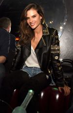 ALESSANDRA AMBROSIO at Official Viper Room Re-launch Party in West Hollywood 11/17/2015