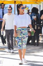 ALESSANDRA AMBROSIO in Tank Top and Leggings Out in Beverly Hills 11/06/2015