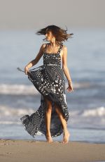 ALESSANDRA AMBROSIO on the Set of a Photoshoot at a Beach in Malibu 11/20/2015