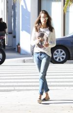 ALESSANDRA AMBROSIO Out and About in Brentwood 11/13/2015