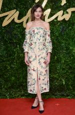 ALEXA CHUNG at 2015 British Fashion Awards in London 11/23/2015