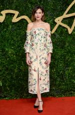 ALEXA CHUNG at 2015 British Fashion Awards in London 11/23/2015