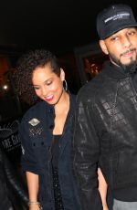 ALICIA KEYS Arrives to The Musket Room for Dinner in Soho 11/27/2015
