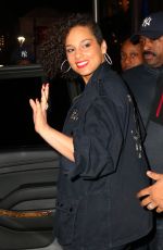 ALICIA KEYS Arrives to The Musket Room for Dinner in Soho 11/27/2015