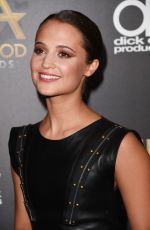 ALICIA VIKANDER at 2015 Hollywood Film Awards in Beverly Hills 11/01/2015