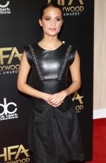 ALICIA VIKANDER at 2015 Hollywood Film Awards in Beverly Hills 11/01/2015