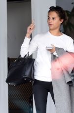 ALICIA VIKANDER at Chateau Marmont Hotel in Los Angeles 11/24/2015