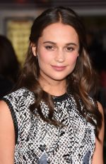 ALICIA VIKANDER at The Danish Girl Premiere in Westwood 11/21/2015